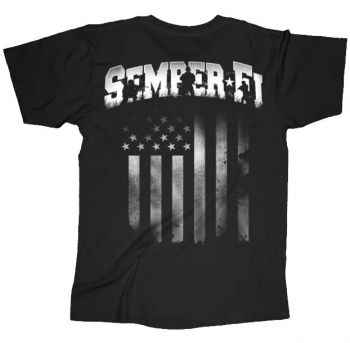 T-Shirt/Semper Fi with Flag